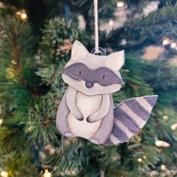 Racoon ornament