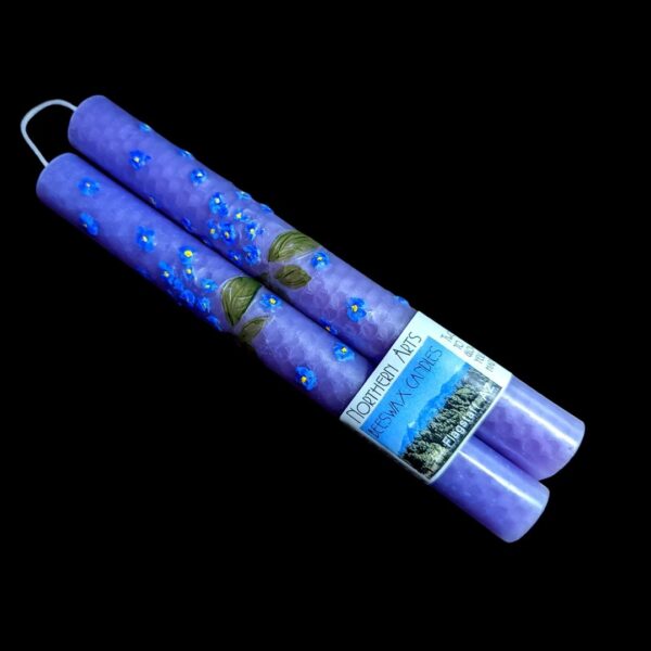 Forget Me Not Beeswax Candles