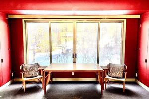 Hallway outside of two meeting rooms in Walter Reichardt House