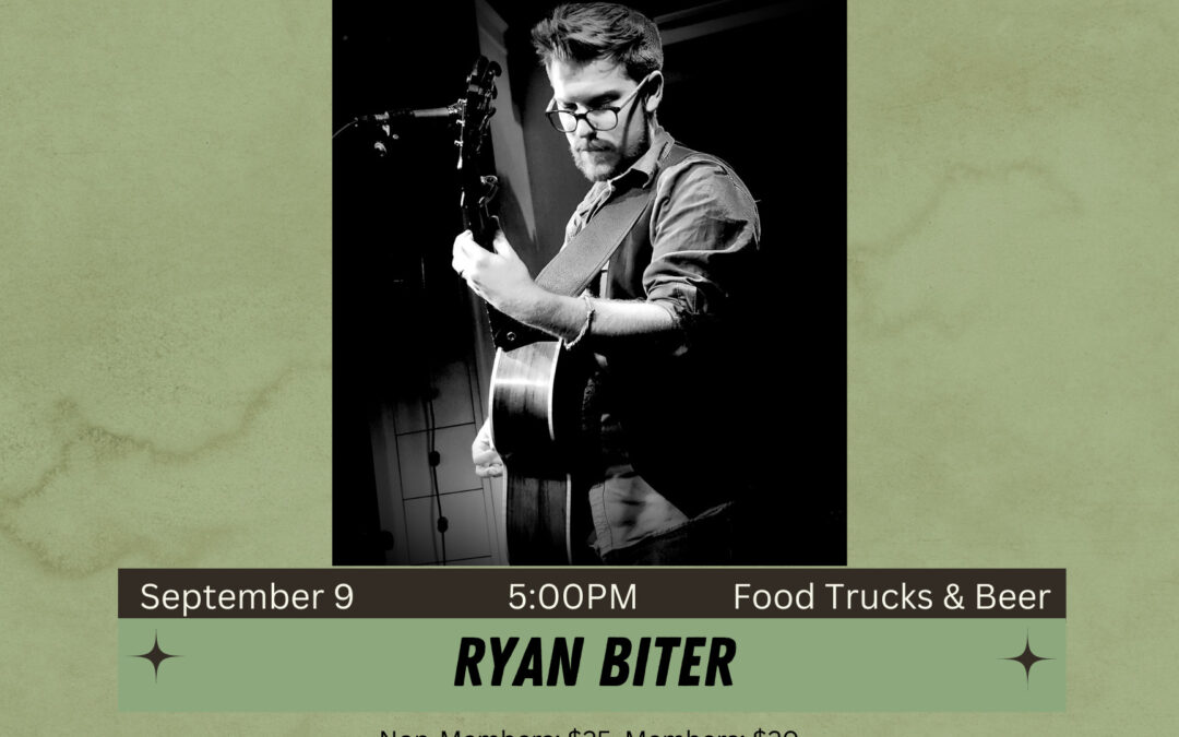 Mountain Melodies Concert September 9 Ryan Biter
